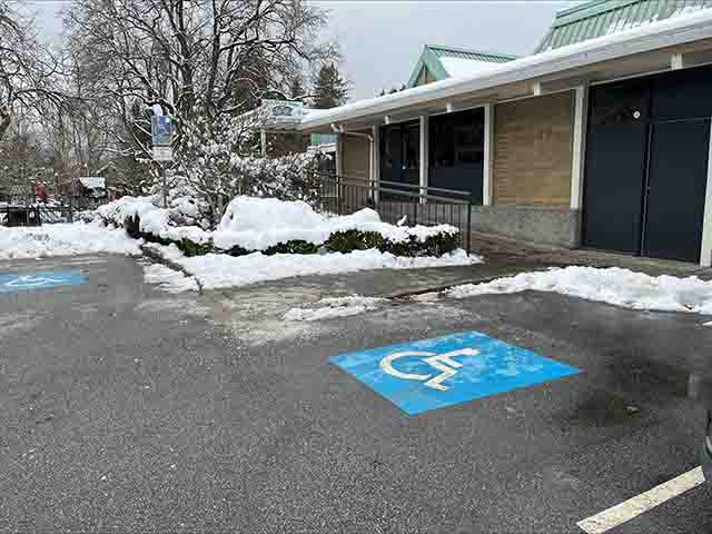 Accessible entrance to voting location at Douglas Park Community Centre