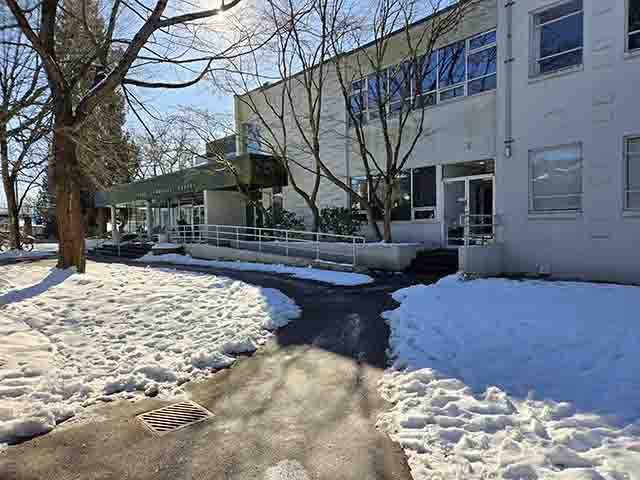 Accessible entrance to voting location at Dunbar Community Centre