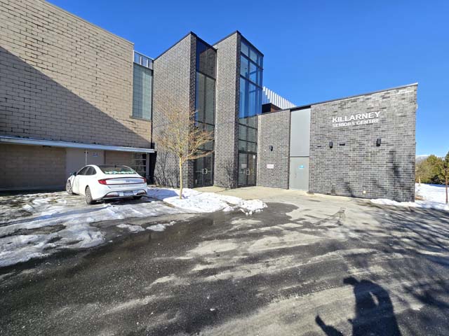 Curbside voting area at Killarney Community Centre