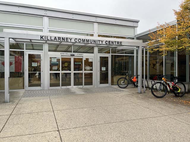 Accessible entrance to voting place at Killarney Community Centre