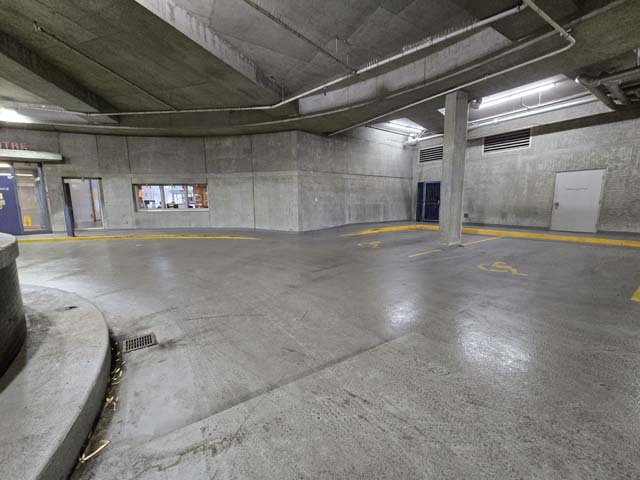 Curbside voting area at Coal Harbour Community Centre