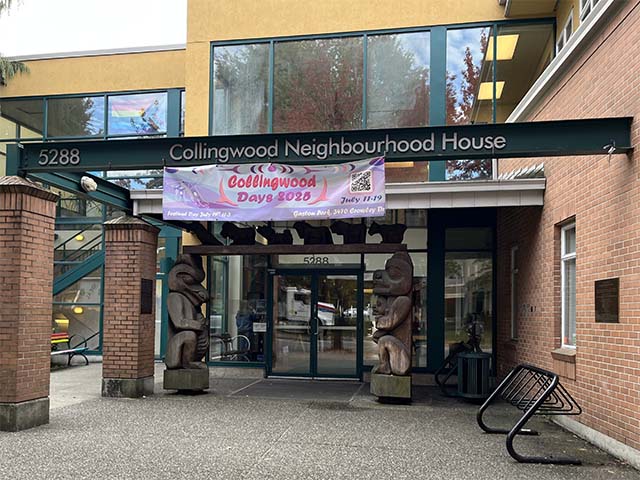 Accessible entrance to voting place at Collingwood Neighbourhood House