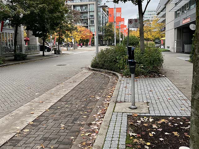 Curbside voting area at Creekside Community Recreation Centre