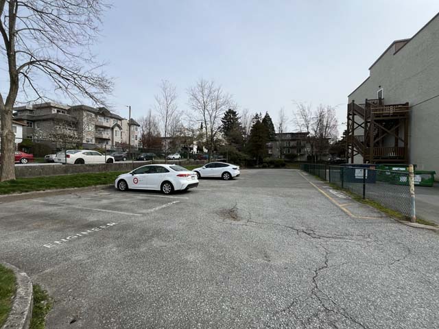 Curbside voting area at Grandview Elementary School