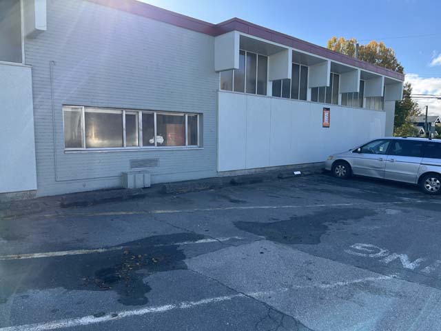 Curbside voting area at John Oliver Secondary School