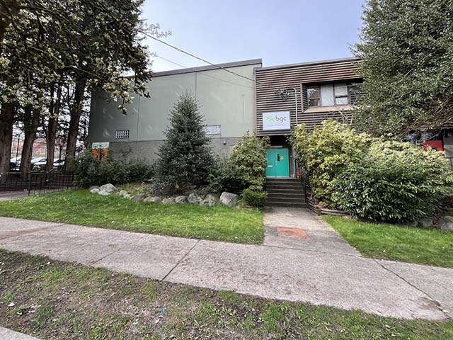 Accessible entrance to voting place at Kivan Club (BGC South Coast BC)
