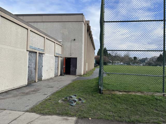 Accessible entrance to voting place at Sir Charles Tupper Secondary School