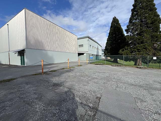 Curbside voting area at Sir Winston Churchill Secondary School