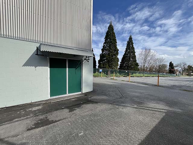 Accessible entrance to voting place at Sir Winston Churchill Secondary School